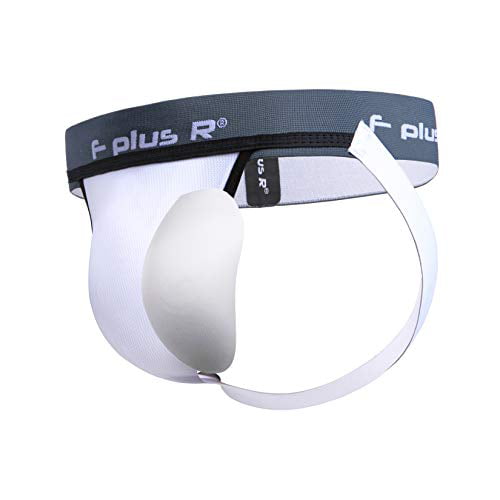 F plus R Mens Athletic Supporter Jockstrap with Cup Pocket 2 Inch Waistband